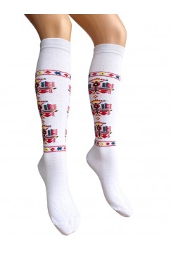 Дамски чорапи до коляното с шежици