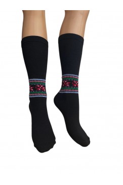 Черни чорапи с шевица