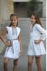 Стилна бяля детска рокля BORIANA KIDS