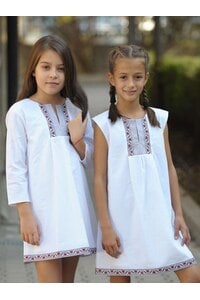 Елегантна детска бяла рокля BORIANA LUX KIDS
