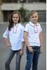 Детска бяла блуза с бродерия RUMENA KIDS