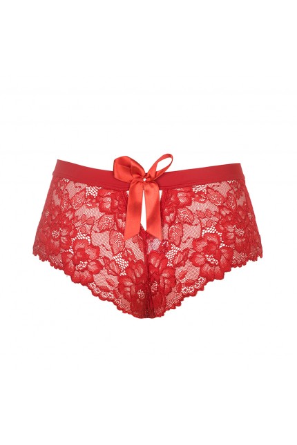 Боксер дантела с колан микрофибър 4100-red