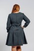 Ежедневна разкроена макси рокля LEONORA MAXI GREY