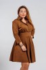 Разкроена макси рокля KOKETNA MAXI BROWN