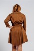 Разкроена макси рокля KOKETNA MAXI BROWN