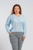 Дамски макси пуловер PIPI MAXI BLUE
