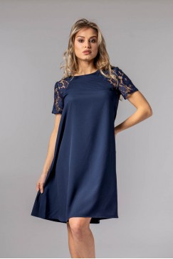 Елегантна синя рокля SAPPHIRE BLUE
