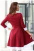 Стилна червена рокля KOKETNA WINE