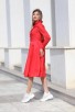 Червена ежедневна рокля CARLOTTE RED