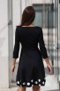 Черна елегантна рокля BELUGA