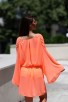 Дамска къса плажна туника ESTER ORANGE