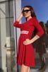 Елегантна червена дамска рокля KOKETNA RED LUX