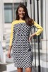 Ефектна рокля JINA YELLOW