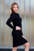 Черна дамкса рокля NERA LUX