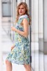 Дамка рокля на цветя FLORAL GREEN LUX
