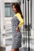 Ефектна рокля JINA YELLOW