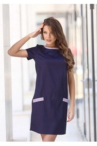 Синя елегантна рокля ADA