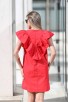 Елегантна червена рокля EVONNA