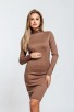 Спортно елегантна дамска рокля DEA BEIGE
