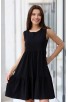 Черна ежедневна дамска рокля ALATEA BLACK