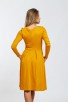 Елегантна разкроена жълта рокля DONELLA YELLOW