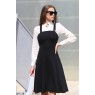 Стилна дамска черна рокля EXCITED BLACK
