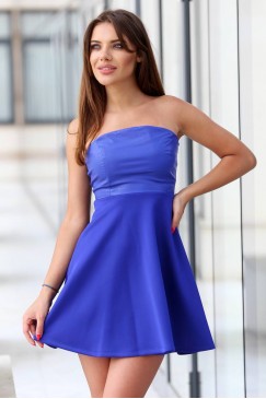 Дамска синя рокля JUSTINE BLUE