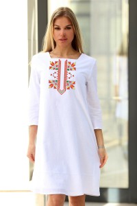 Елегантна рокля с шевица AGLAYA