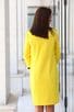 Стилна жълта дамска рокля DENAYA