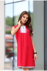 Стилна дамска рокля BORIANA RED