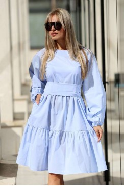 Елегантна дамска рокля PLAM BLUE