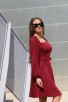 Ежедневна рокля с дълги ръкави ADELA BORDO