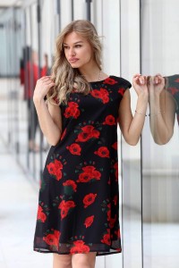 Лятна рокля на цветя SCARLET Лятна рокля на цветя SCARLET