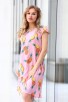 Стилна розова лятна рокля ANANASI PINK