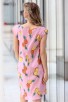 Стилна розова лятна рокля ANANASI PINK