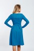 Спортно елегантна разкроена рокля DONELLA BLUE