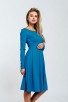 Спортно елегантна разкроена рокля DONELLA BLUE