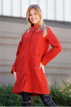 Зимно дамско палто VIKI RED