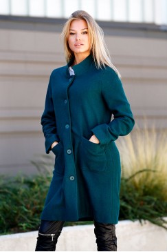 Елегантно дамско палто VIKI GREEN