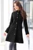 Стилно черно палто RADA BLACK