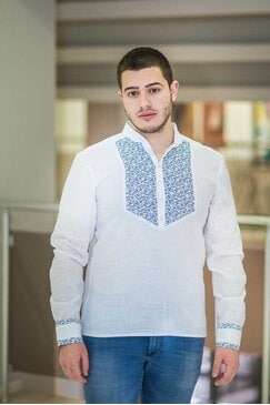 Стилна риза с цветчета ROJEN