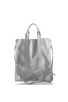 Елегантна чанта от естествена кожа модел Melanie silver