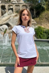 Памучна тениска с шевица HORO Памучна тениска с шевица HORO