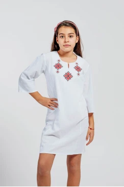 Бродирана детска рокля с шевица VIARA KIDS