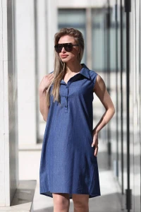 Дънкова стилна рокля CELESTIA Дънкова стилна рокля CELESTIA