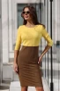 Стилна ежедневна рокля EMILI YELLOW